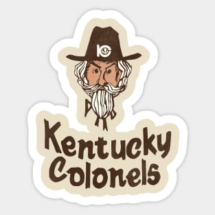 Defunct Kentucky Colonels Vintage ABA Basketball Sticker